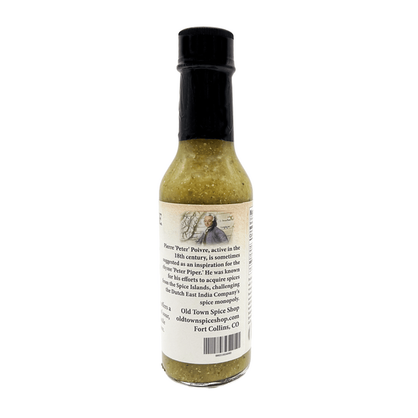 Bottle of Old Town Spice Shop spice with a white label on a white background