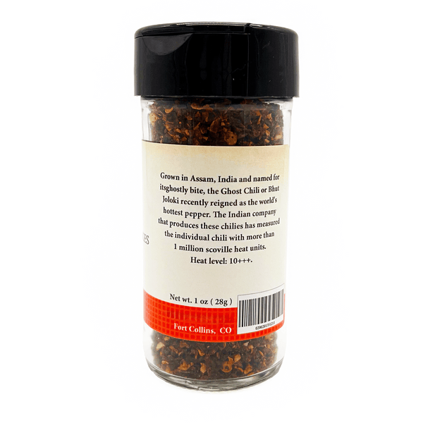 Goats horn chili back of jar