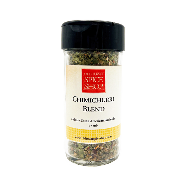 Jar of Old Town Spice Shop Chimichurri Blend on a white background