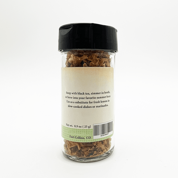 A clear plastic jar of Fort Collins Organic Mountain Soup Broth with a black lid and a cream label showing product details and a barcode, set against a plain white background.